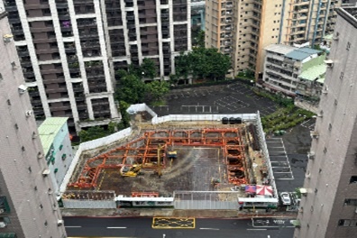 The fourth stage of earthwork excavation and support facility construction